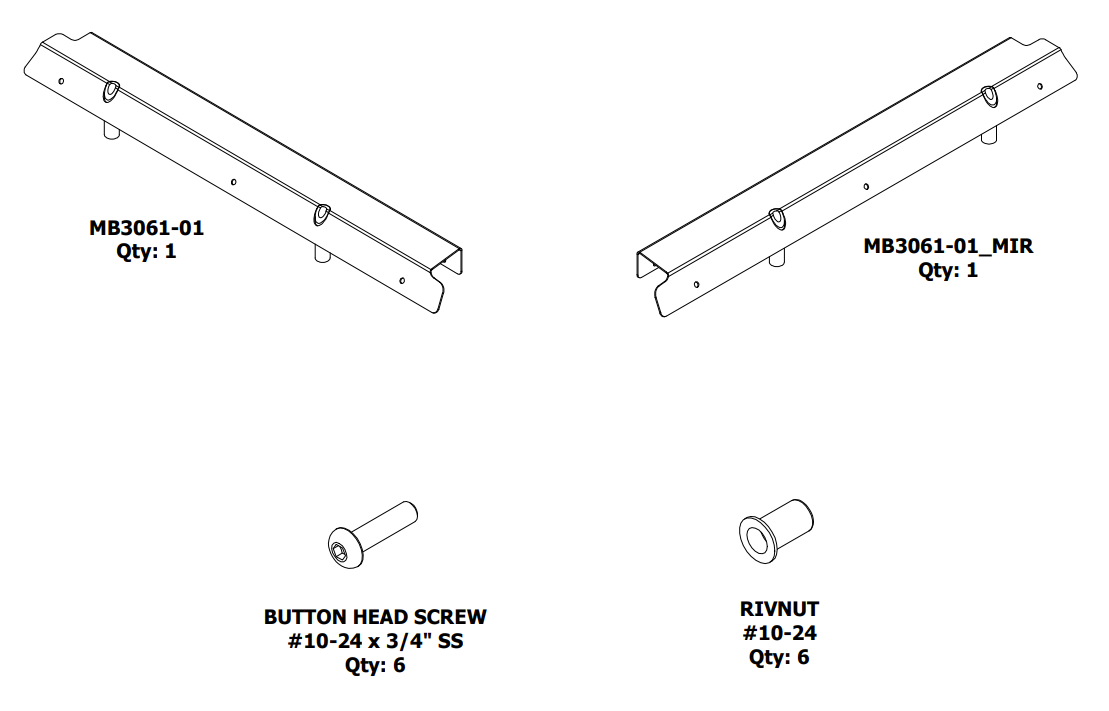 Kit adaptador de ventana superior blanda trasera para medias puertas traseras Motobilt para Jeep JKU