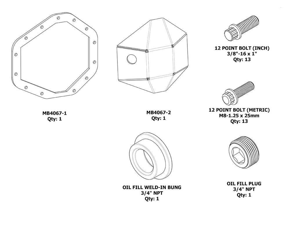 DIY 13 Bolt DIFF Cover