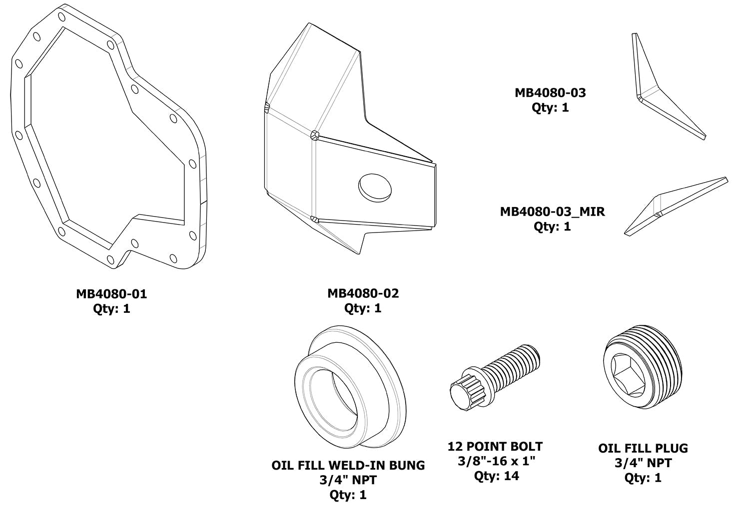 Cubierta de diferencial Dana 60 DIY