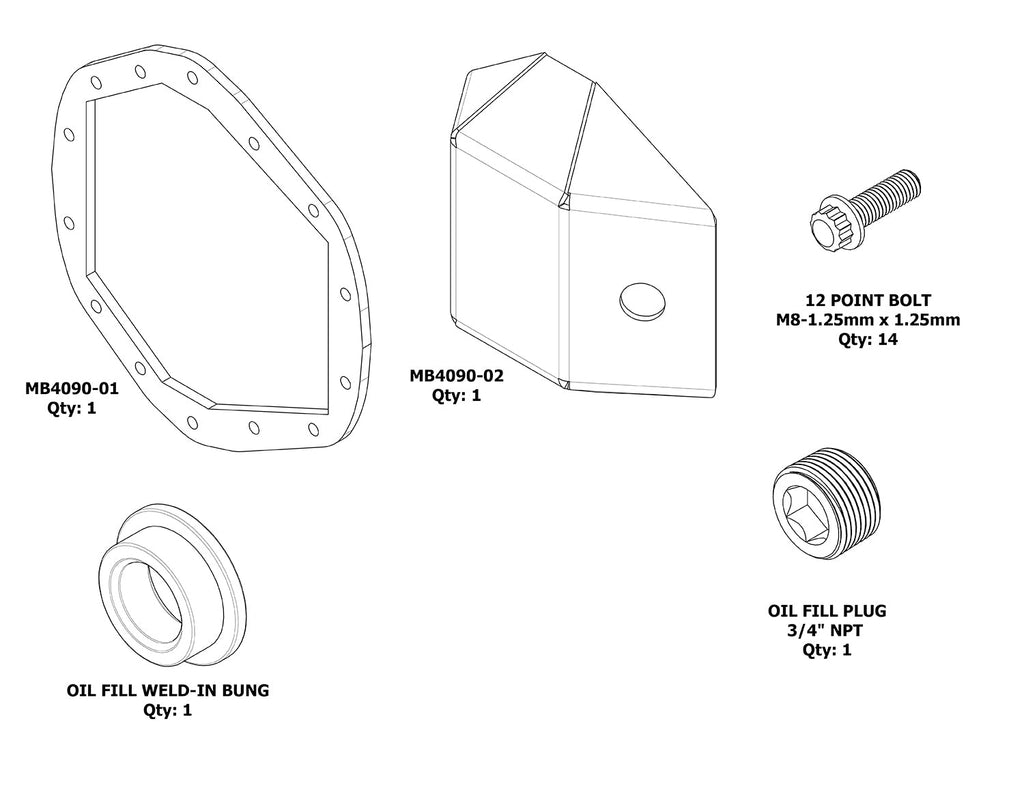 Tapa de diferencial DIY AAM 11.5