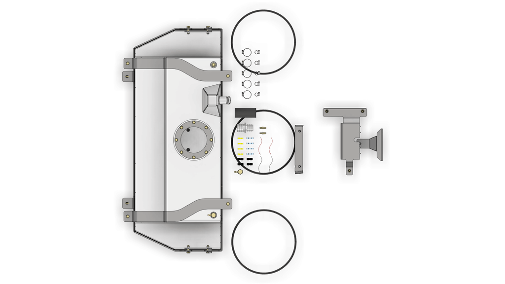 Motobilt Jeep Gladiator JT Fuel Cell 4 Link Suspension