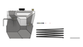 Tomahawk Rear Stretch Fuel Tank for Jeep JK