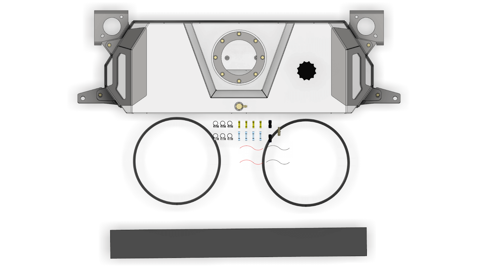 Tomahawk Rear Stretch Fuel Tank for Jeep JK