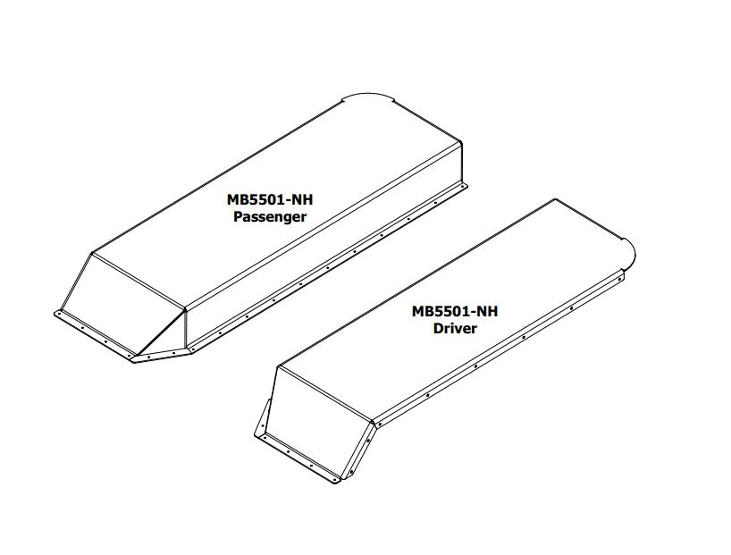 Parte superior de guardabarros traseros de alto despeje para Jeep CJ / YJ