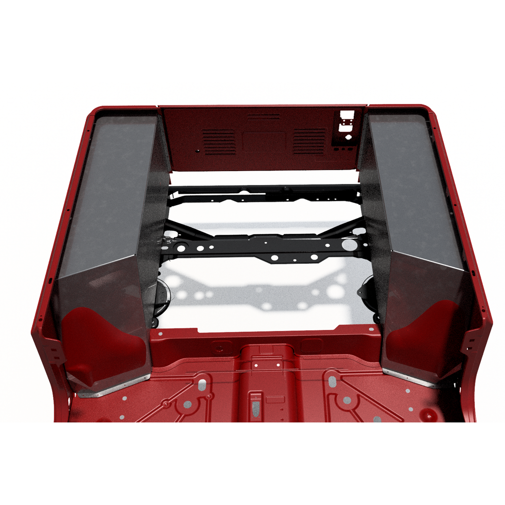 Guardabarros interior trasero alto y transparente para Jeep TJ