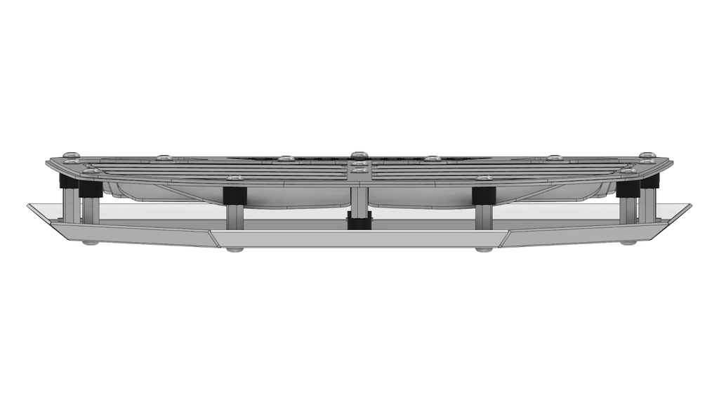 Motobilt rejilla central para cofre: compatible con el cofre JK de Rock Monster USA