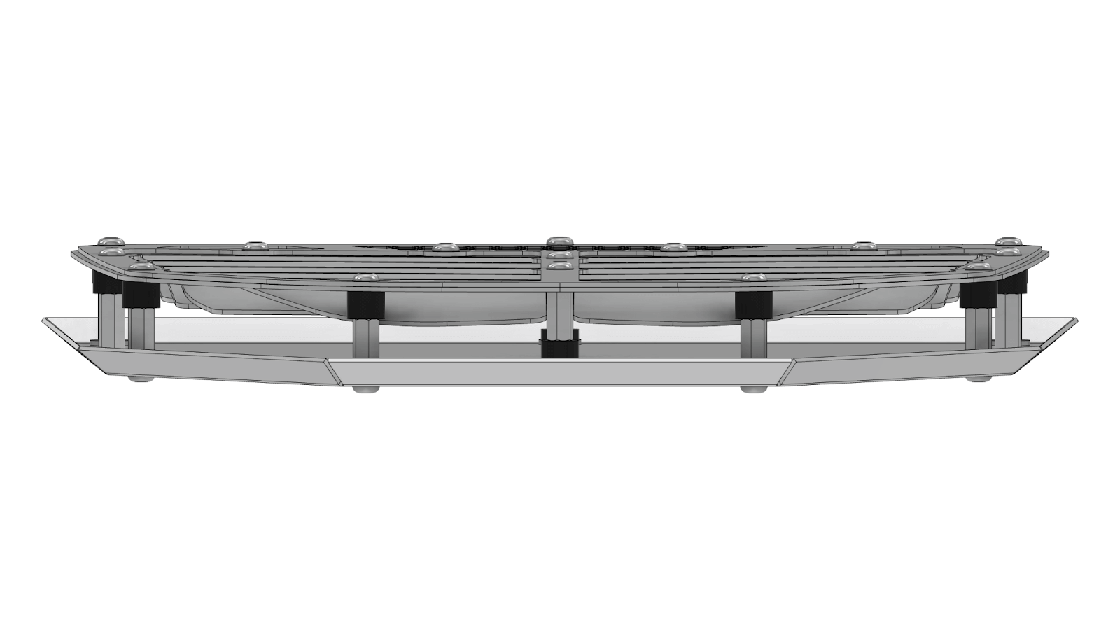 Motobilt rejilla central para cofre: compatible con el cofre JK de Rock Monster USA