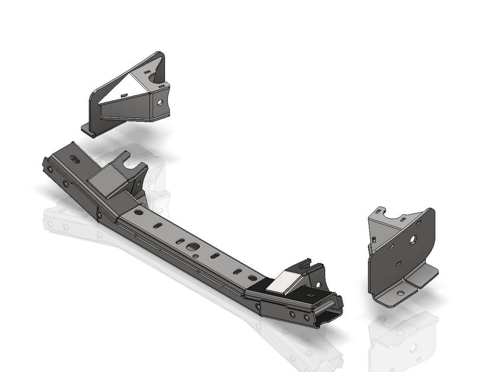 Soportes de suspensión delantera de 4 puntos con travesaño de transmisión para Jeep JK/JKU 2007-2011