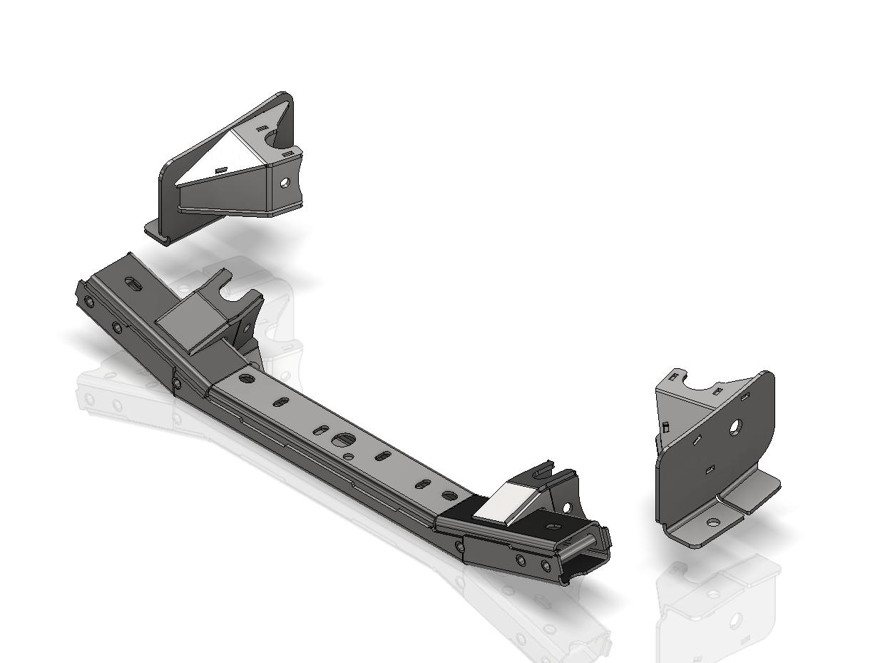Soportes de suspensión delantera de 4 puntos con travesaño de transmisión para Jeep JK/JKU 2007-2011