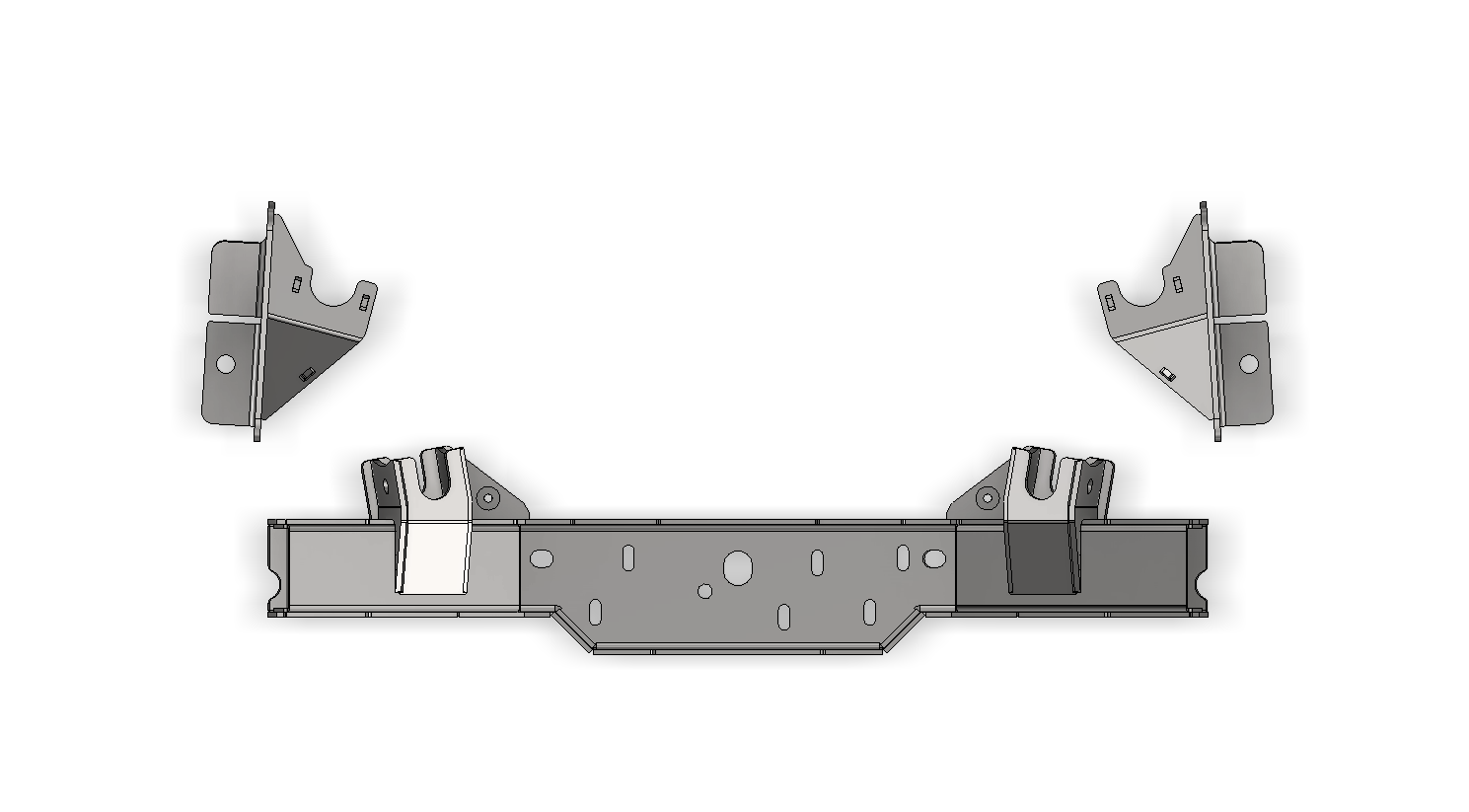 Soportes de Suspensión Delantera de 4 Brazos con Travesaño de Transmisión para Jeep JK/JKU 2012-2018
