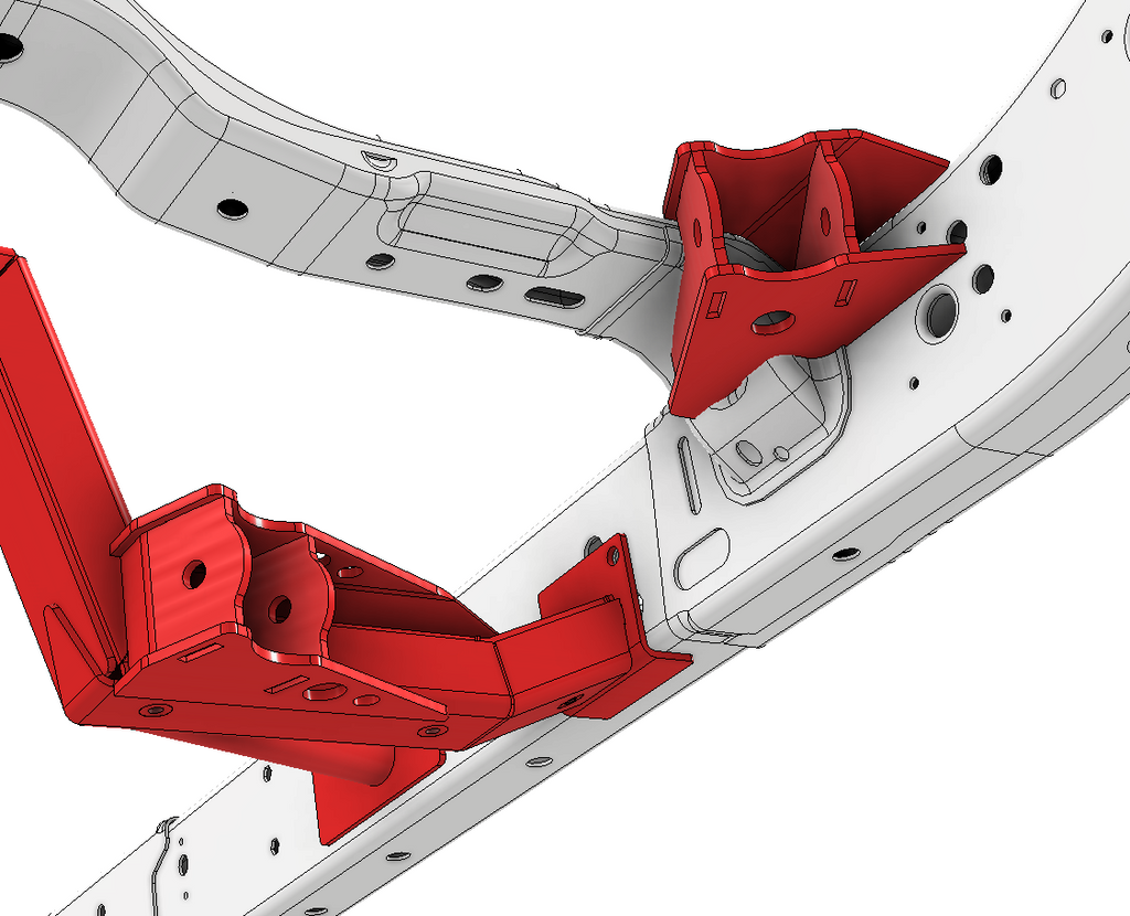 Rear 4 Link Suspension Bracket Kit for Jeep JLU