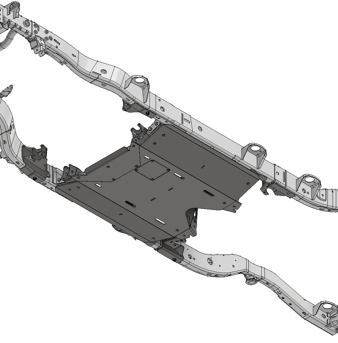 Kit de soportes de suspensión de 4 puntos y placa protectora para Jeep JKU 2012-2018