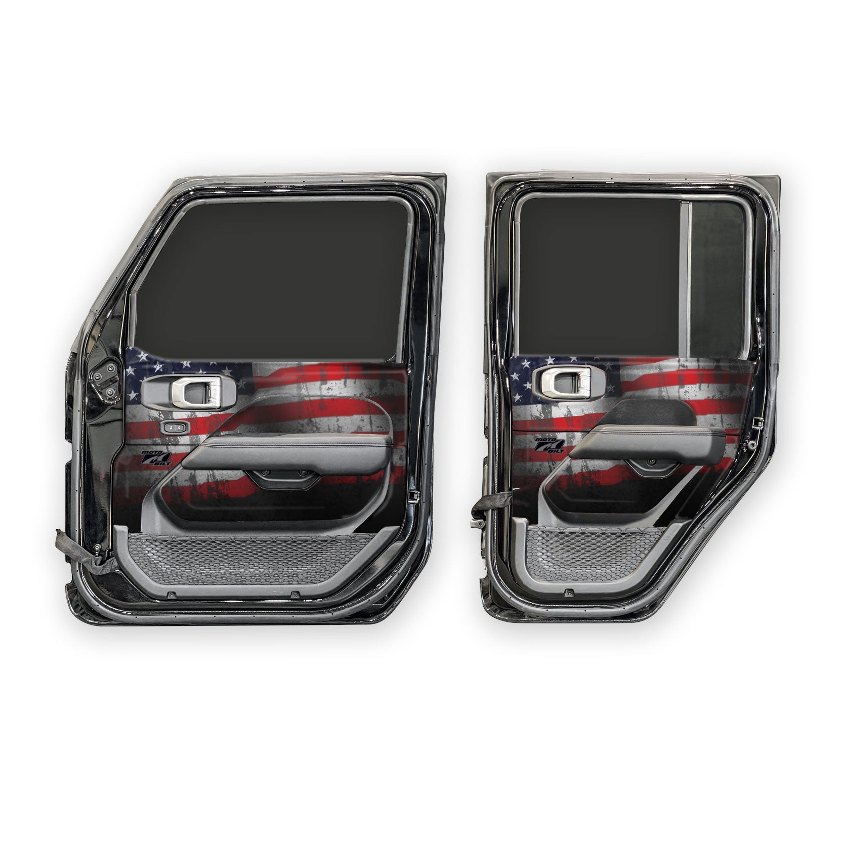 MotoSkinz - Gráficos para el interior de las puertas para Jeep JLU / JT