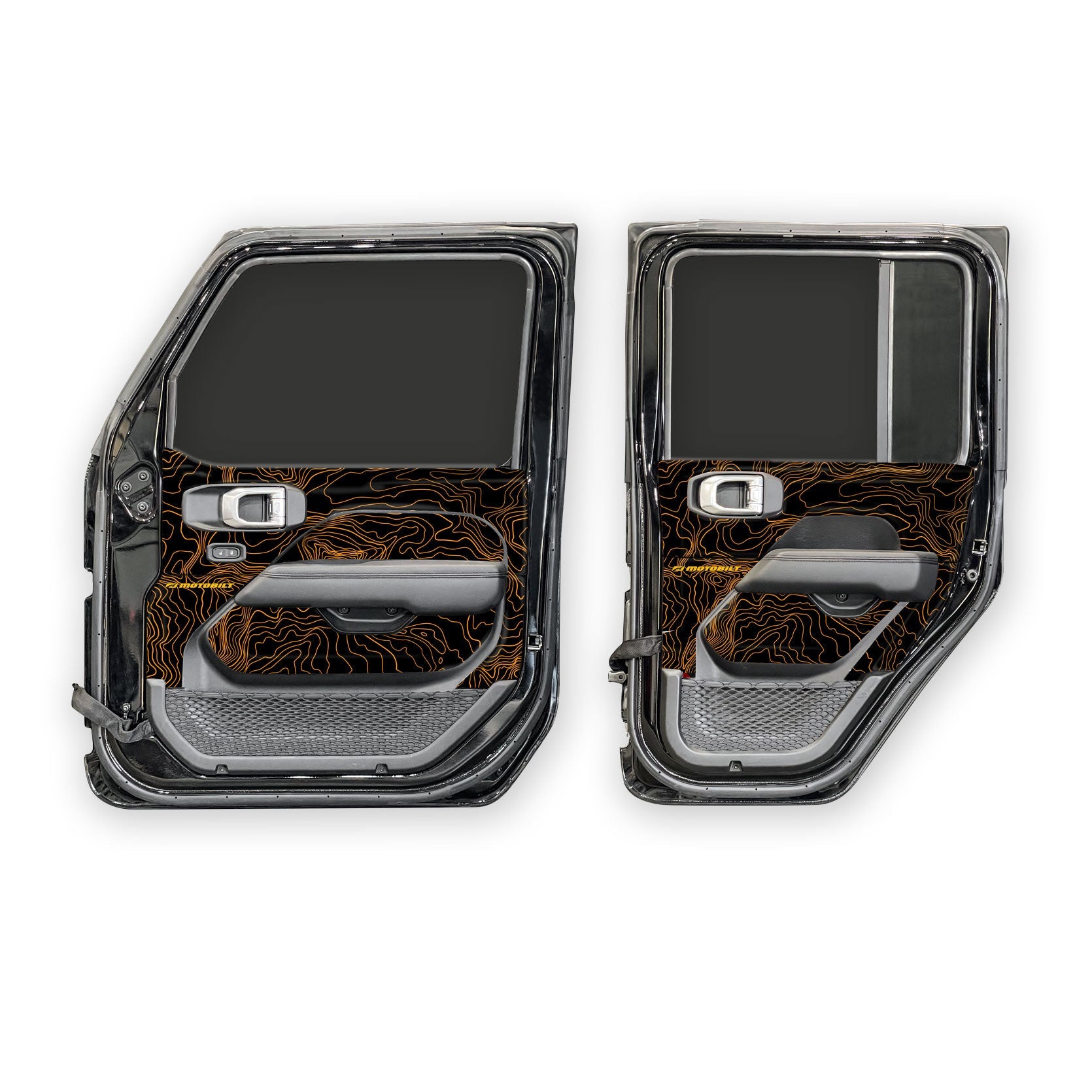MotoSkinz - Interior Door Graphics for Jeep JLU / JT