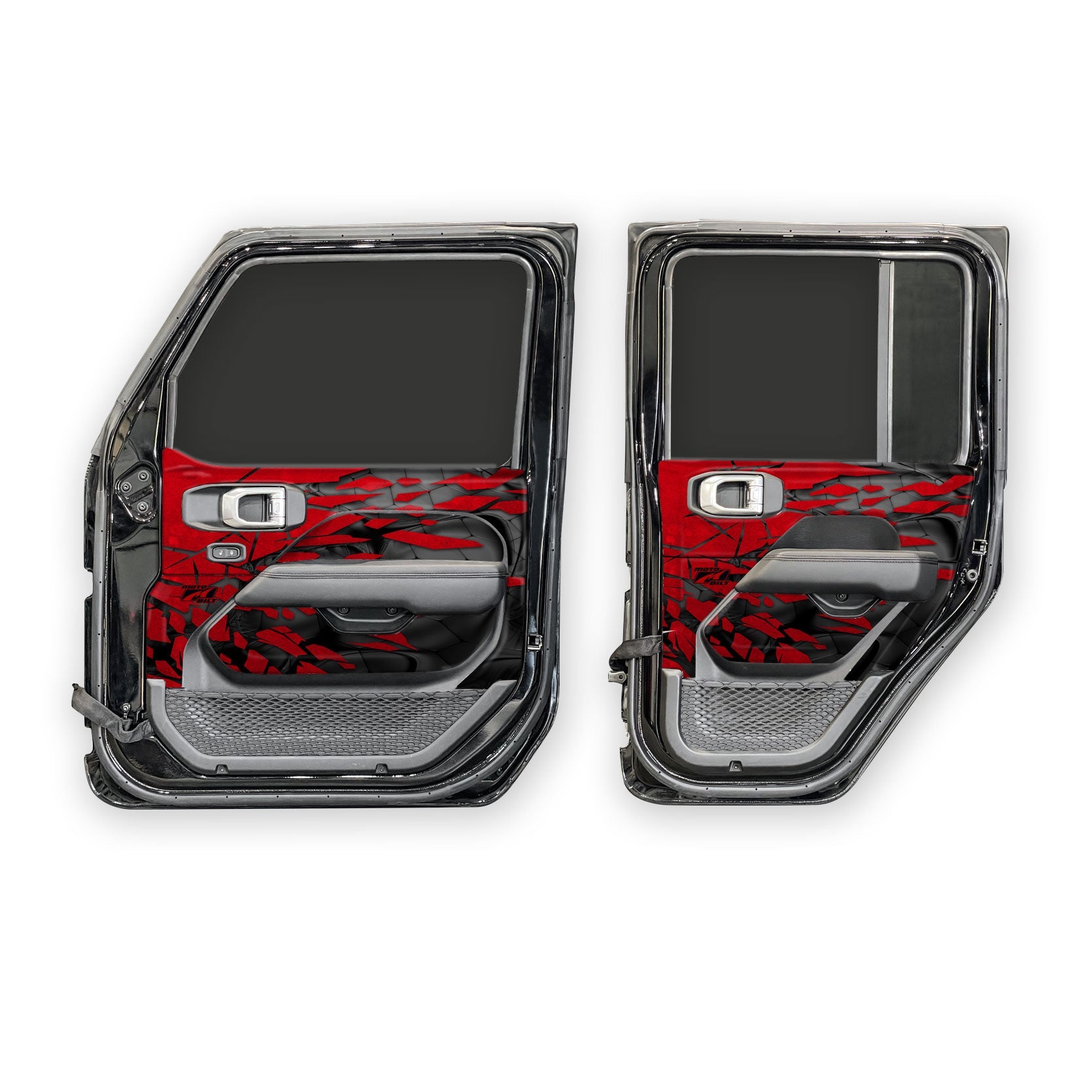 MotoSkinz - Gráficos para el interior de las puertas para Jeep JLU / JT