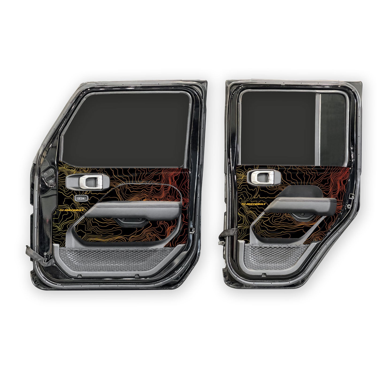 MotoSkinz - Gráficos para el interior de las puertas para Jeep JLU / JT