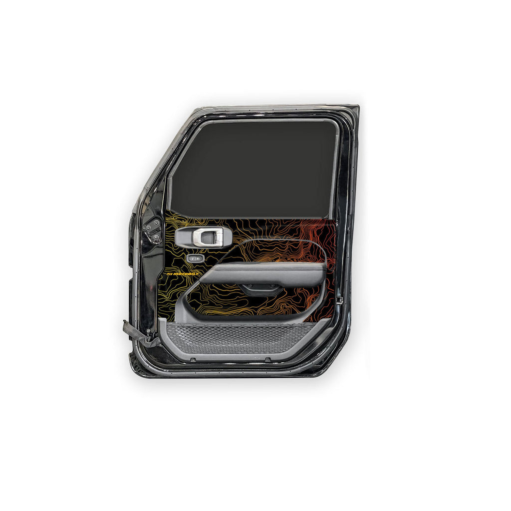 MotoSkinz - Gráficos Interiores de Puerta para Jeep JL - 2 Puertas