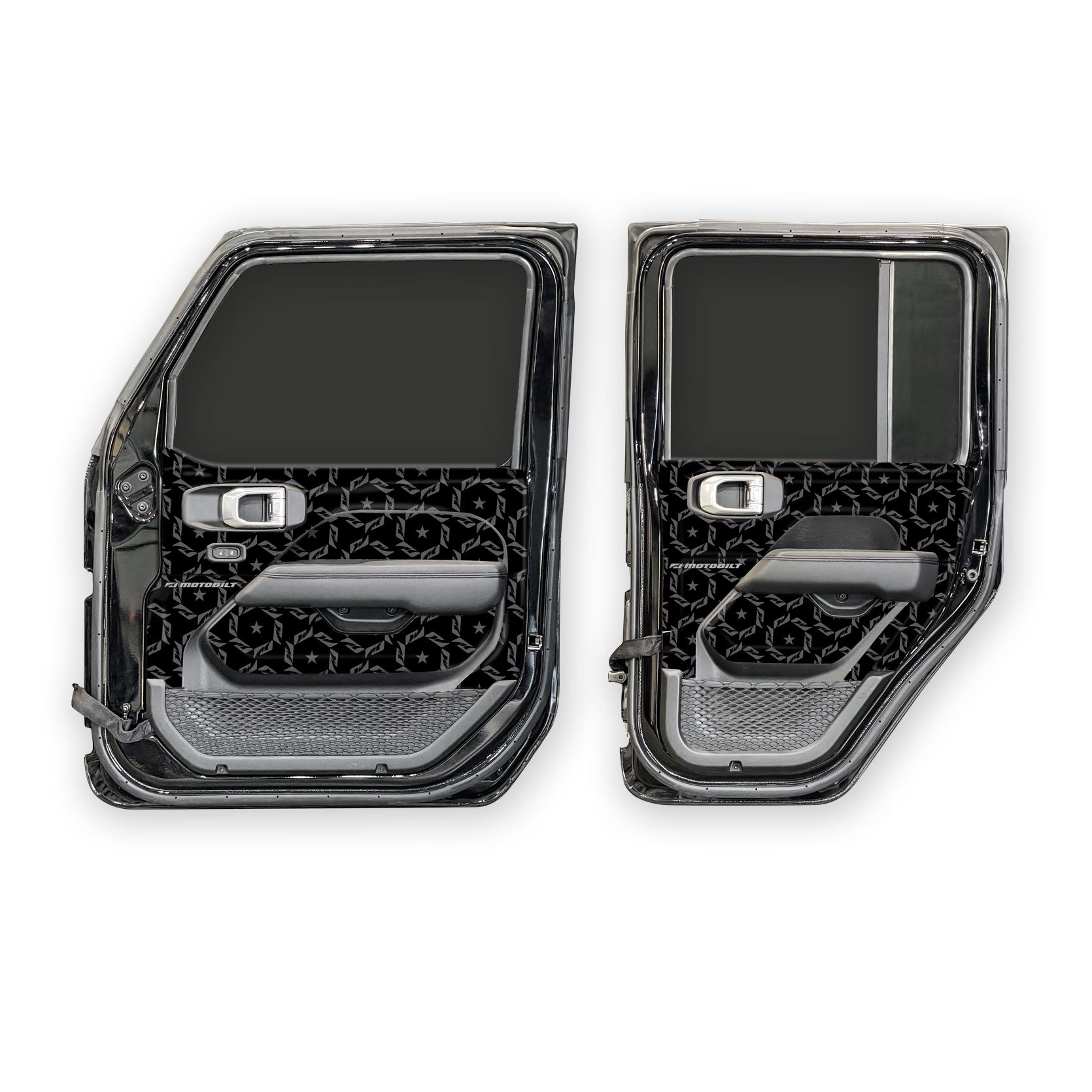 MotoSkinz - Gráficos para el interior de las puertas para Jeep JLU / JT