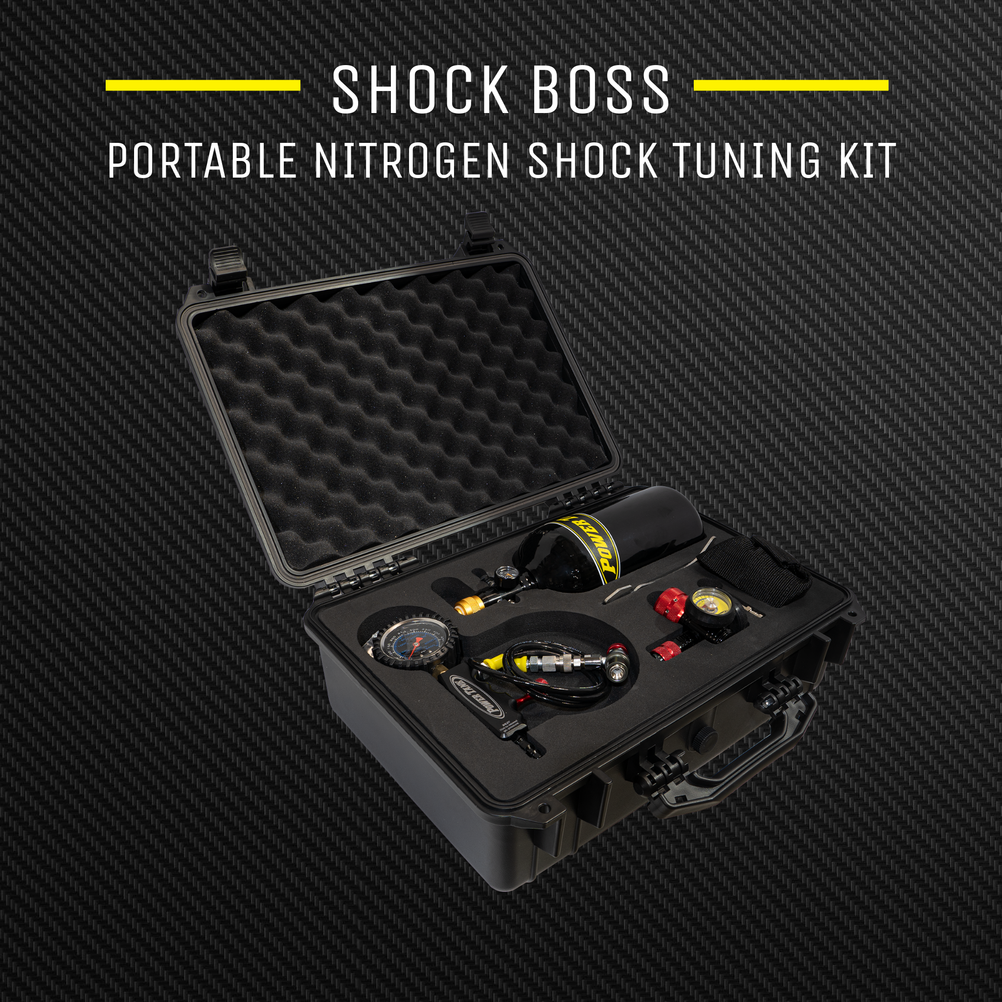 Power Tank Shock Boss™ V2 - Portable Nitrogen Shock Tuning Kit