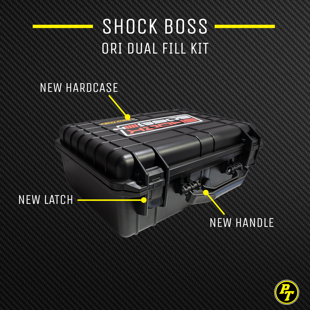 Power Tank ORI Shock Boss™ V2 - 800 psi Dual Fill Strut Inflator - Portable Nitrogen Shock Tuning Kit