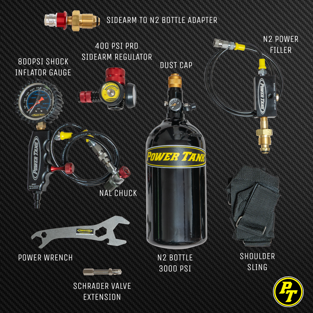Power Tank Shock Boss™ V2 - Portable Nitrogen Shock Tuning Kit