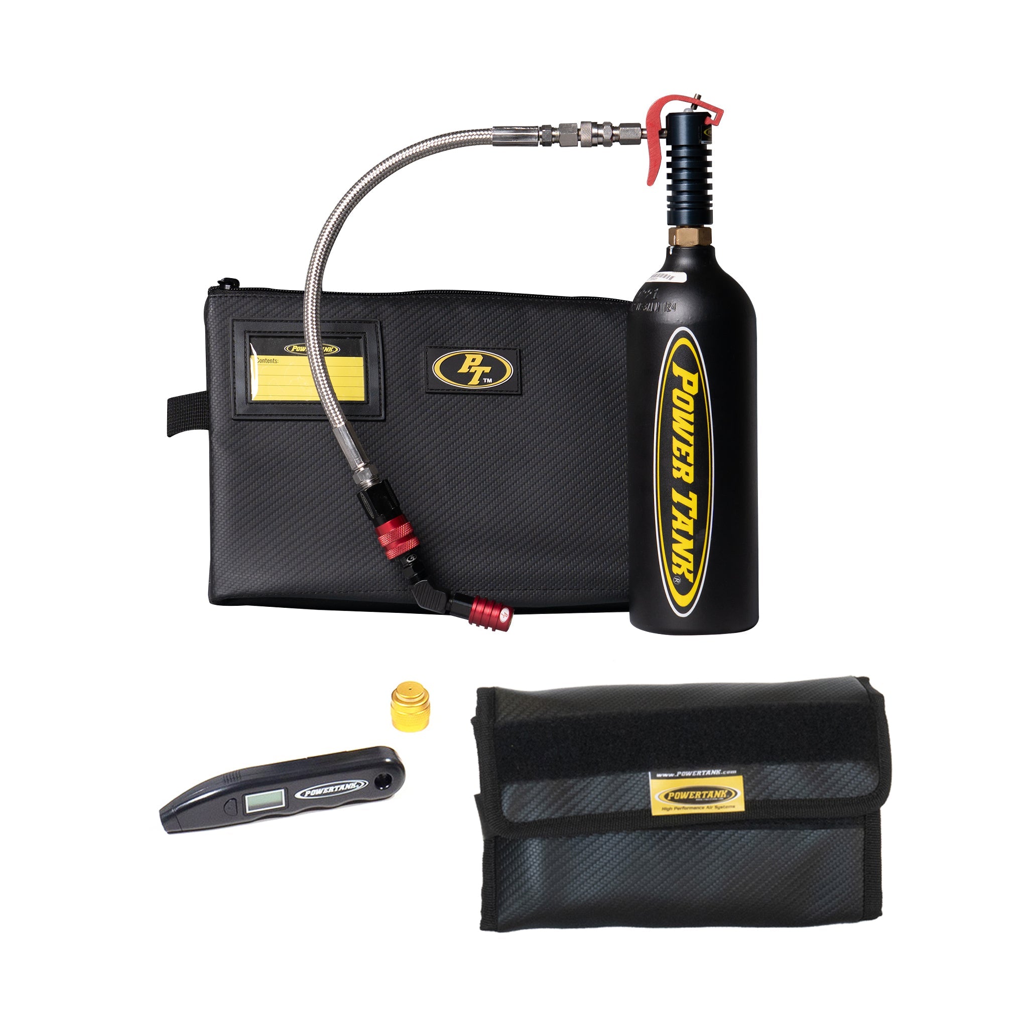 Power Tank All-In-One Tire Repair Kit with 20 oz CO2 air source