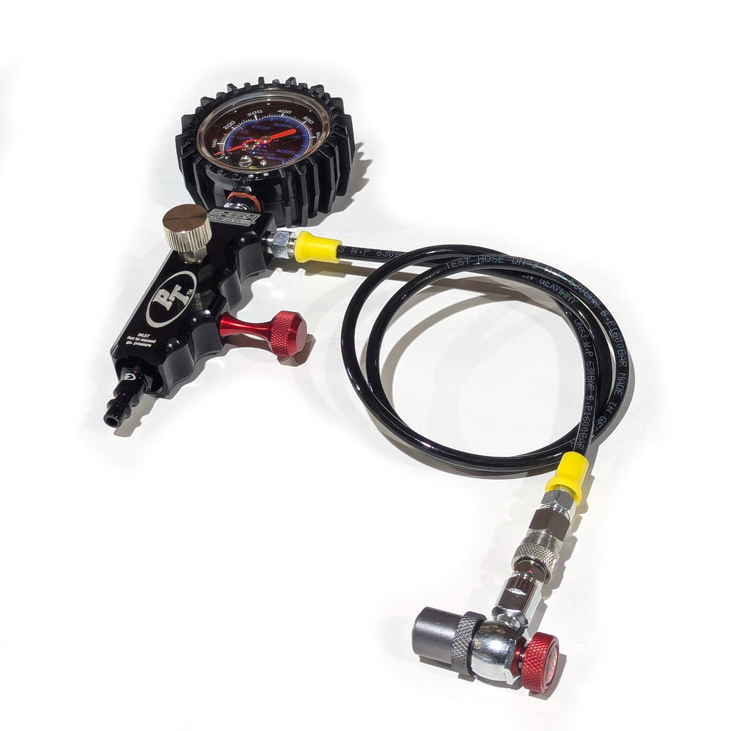 Power Tank Shock Inflator with Gauge Tool