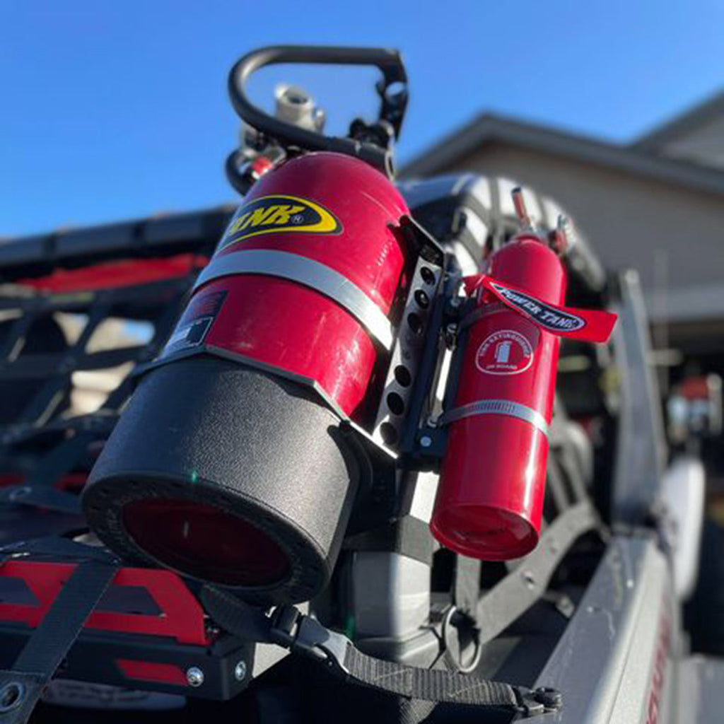 Power Tank Quick-Release Bracket - 2.5 lb ABC Fire Exinguisher, Power Shot, Pro Eagle Phoenix CO2 Jack