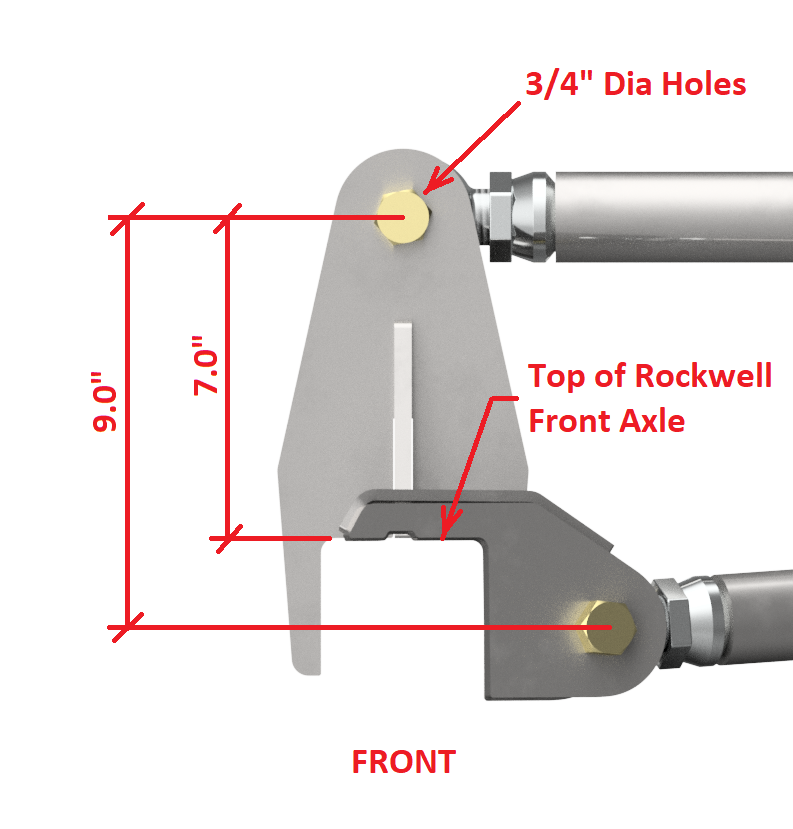 Soportes de enlace superior Rockwell cortos / delanteros