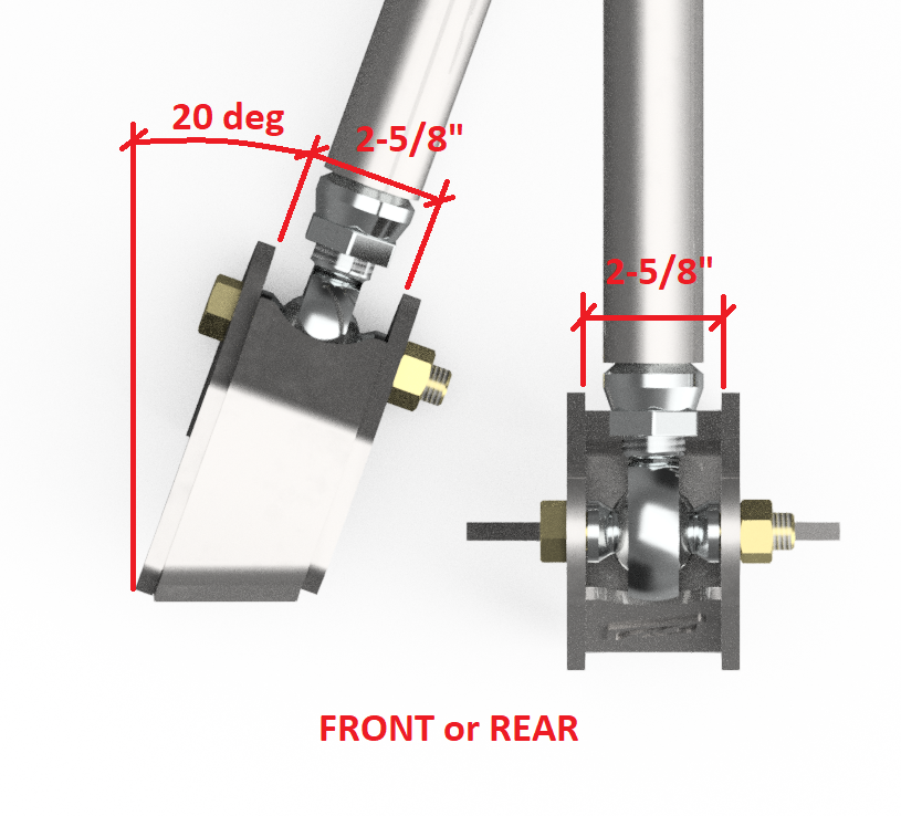 Rockwell Axle Lower Link Bracket Kit