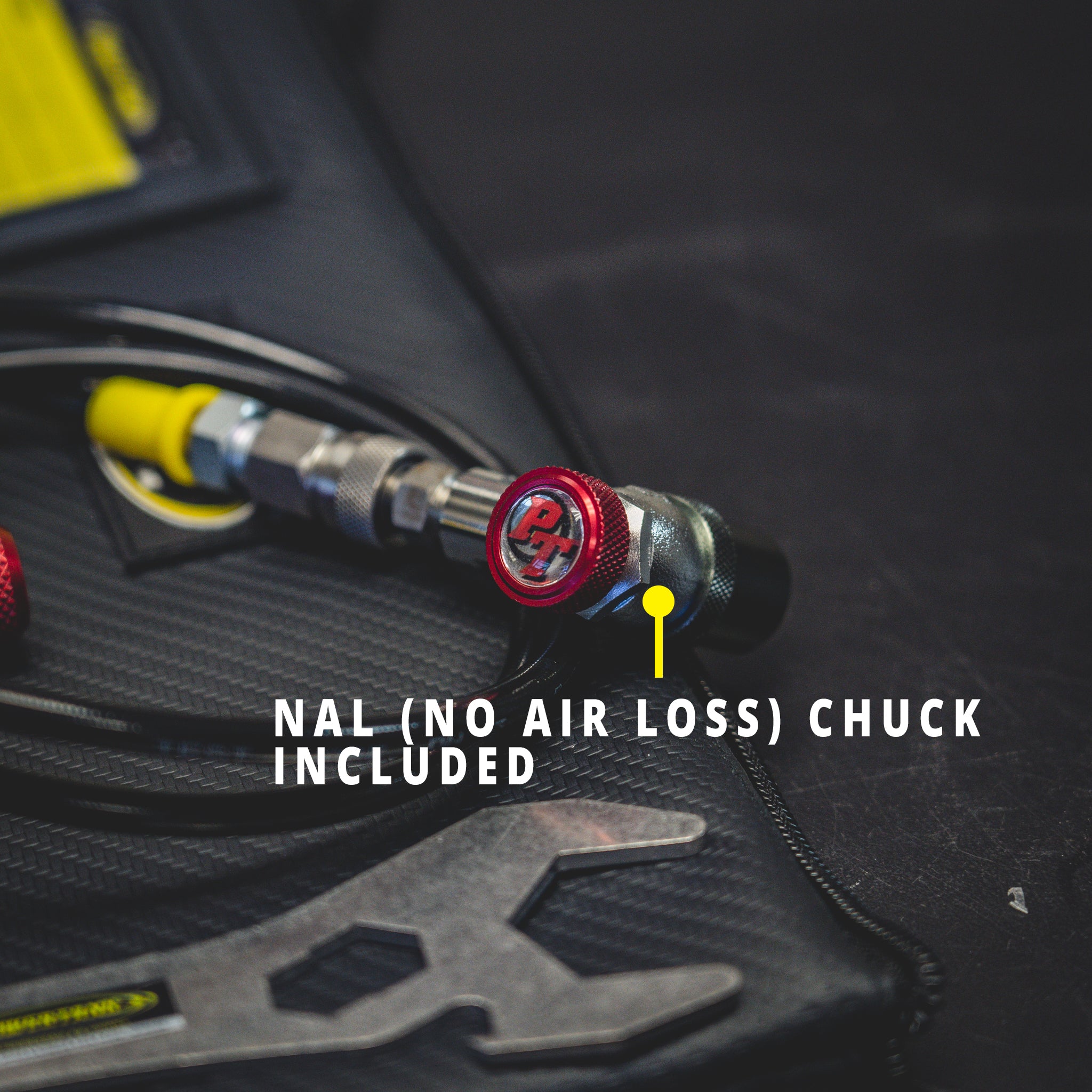 Power Tank Shock Inflator with Gauge Tool