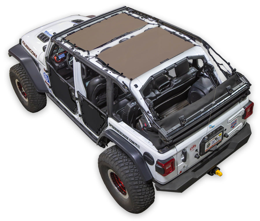 Jeep Wrangler JLU 4-Door Sun Shade Solid Color Shade Top (2018–2026)