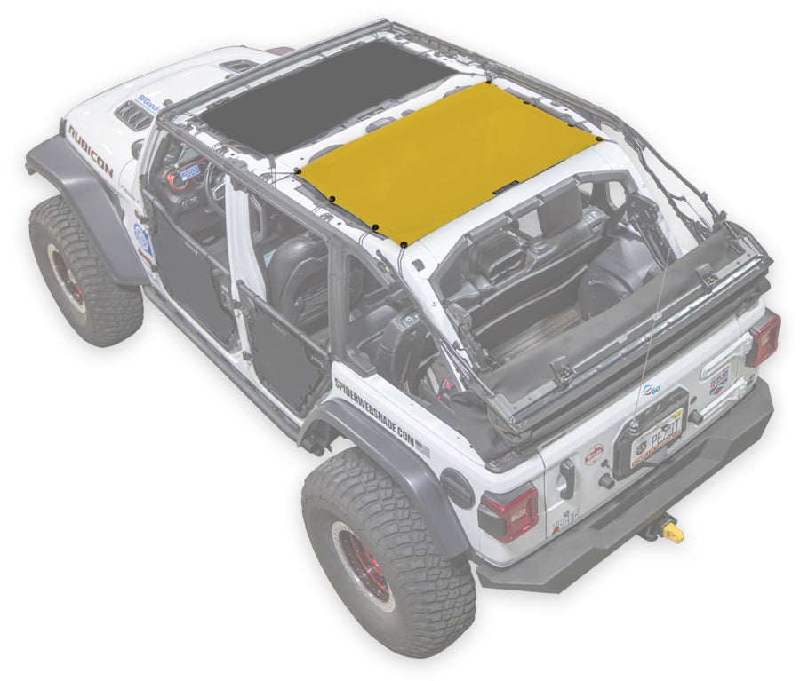 Jeep Wrangler JLU 4-Door Sun Shade Solid Color Shade Top (2018–2026)