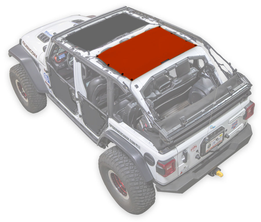Jeep Wrangler JLU 4-Door Sun Shade Solid Color Shade Top (2018–2026)