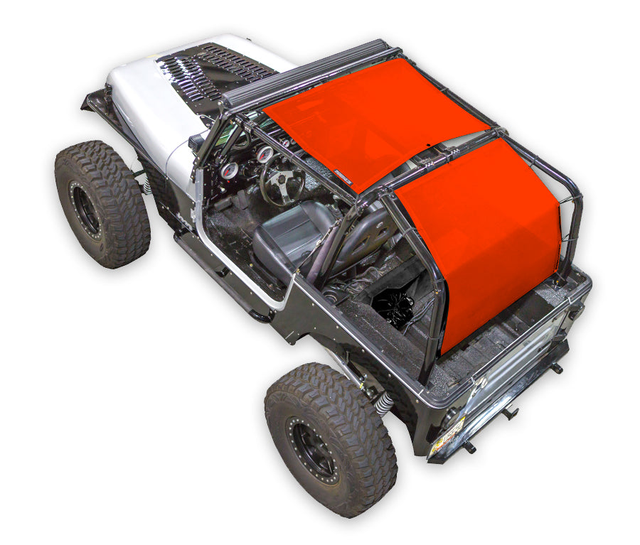 Jeep Wrangler YJ Sun Shade Solid Color Shade Top (1987–1996)