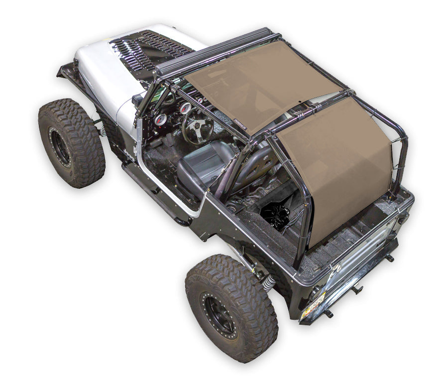 Jeep Wrangler YJ Sun Shade Solid Color Shade Top (1987–1996)