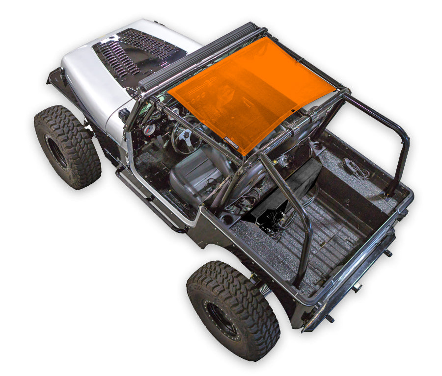 Jeep Wrangler YJ Sun Shade Solid Color Shade Top (1987–1996)