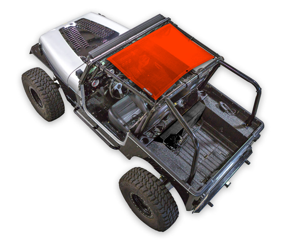 Jeep Wrangler YJ Sun Shade Solid Color Shade Top (1987–1996)