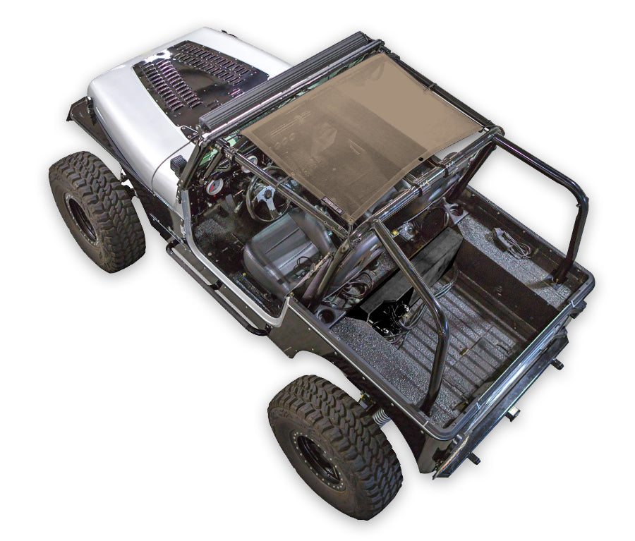 Jeep Wrangler YJ Sun Shade Solid Color Shade Top (1987–1996)