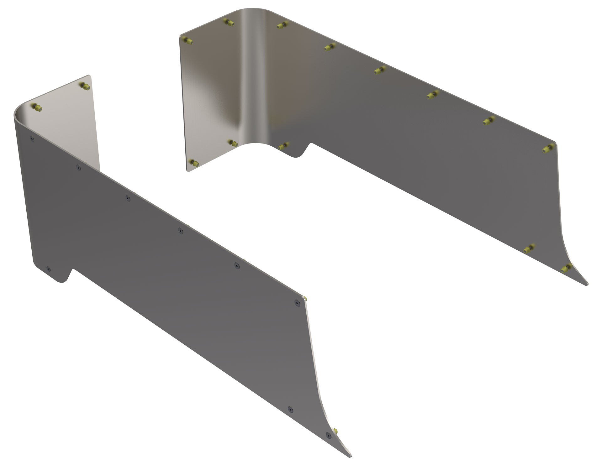 TJ Blank Rear Corner Armor Aluminum
