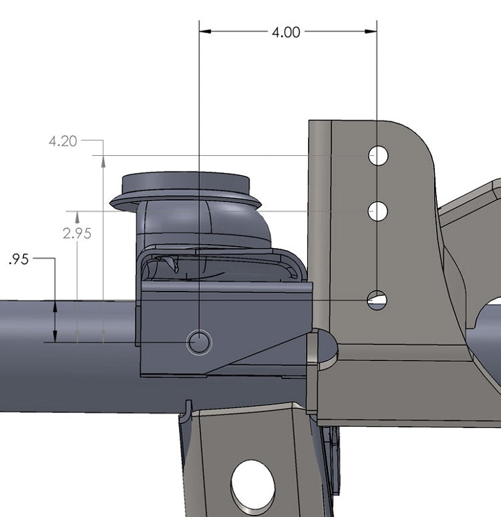 Raised Trackbar Bracket for TJ Front Axle