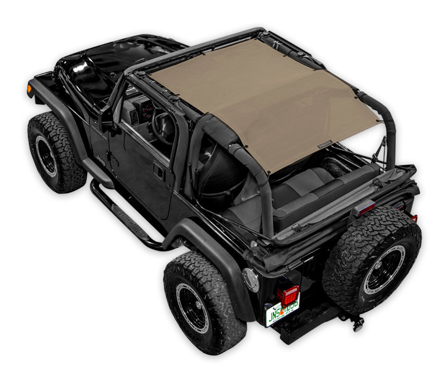Jeep Wrangler TJ Sun Shade Solid Color Shade Top (1997–2006)