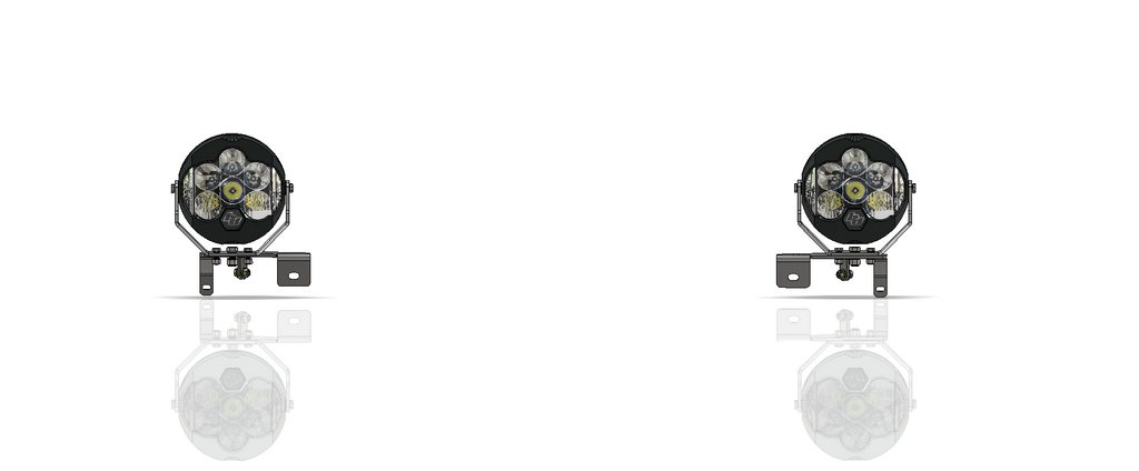 Headlight Bracket Kit for Baja Designs LP6 for Jeep JK