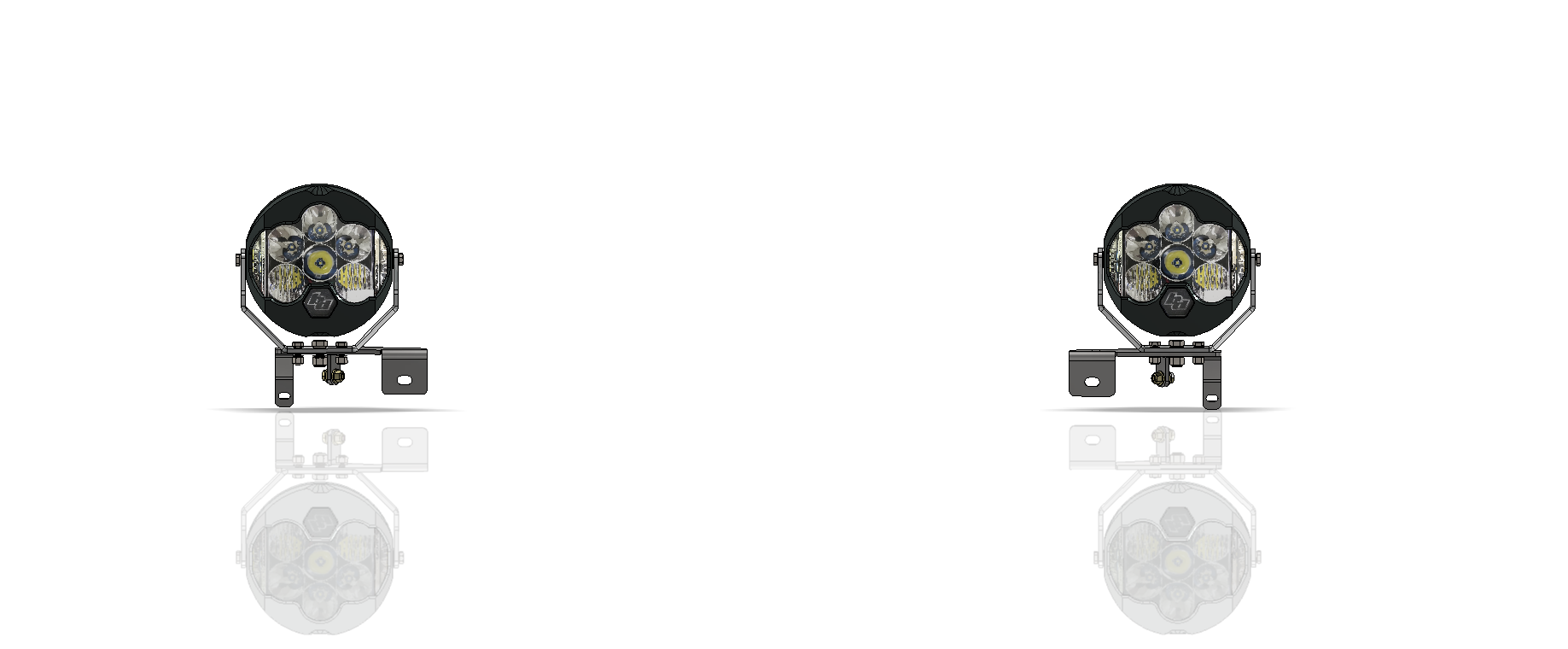 Headlight Bracket Kit for Baja Designs LP6 for Jeep JK