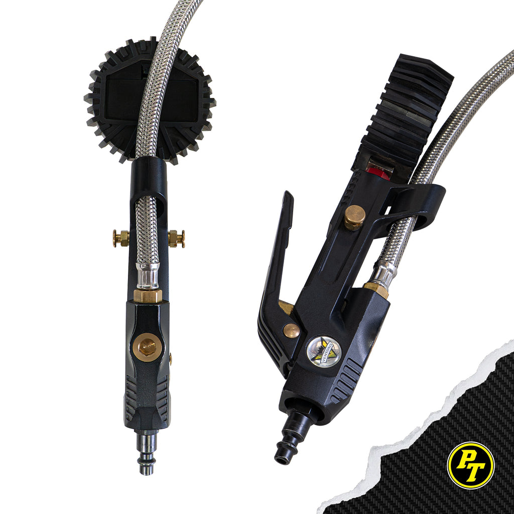 Power Tank Big Kahuna Digital - Ventoso™ RED Tire Inflator with Gauge, 6 ft. Hose, and Quick-Switch Chucks