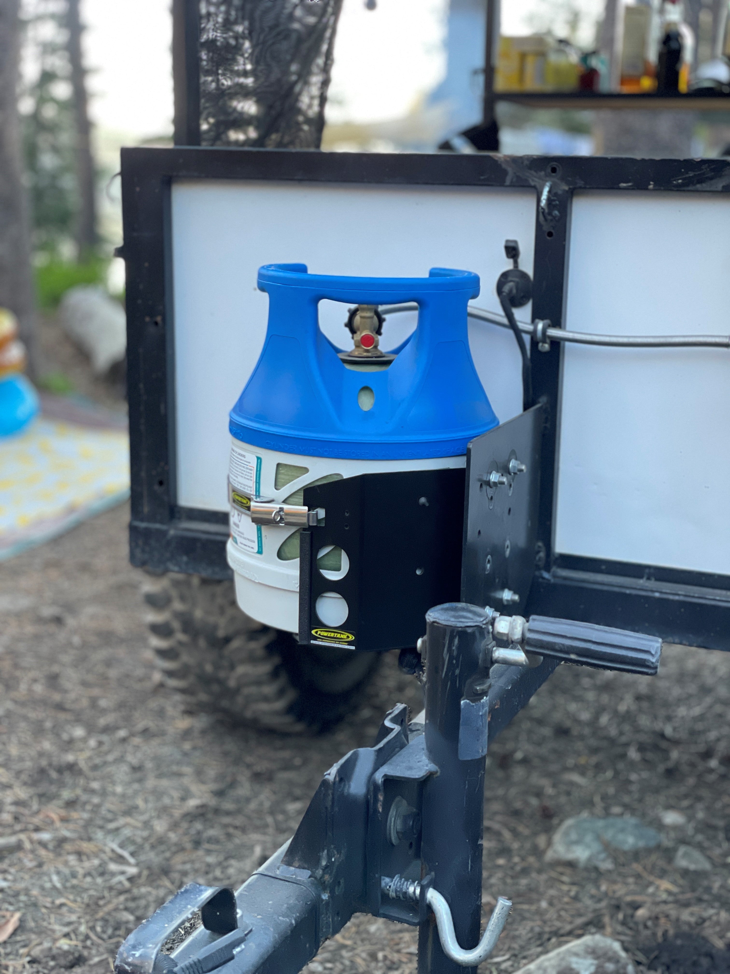 Power Tank Tor LOCKER Bracket for 11 lb Squatty Propane Tank & 11 lb Viking Composite Tank