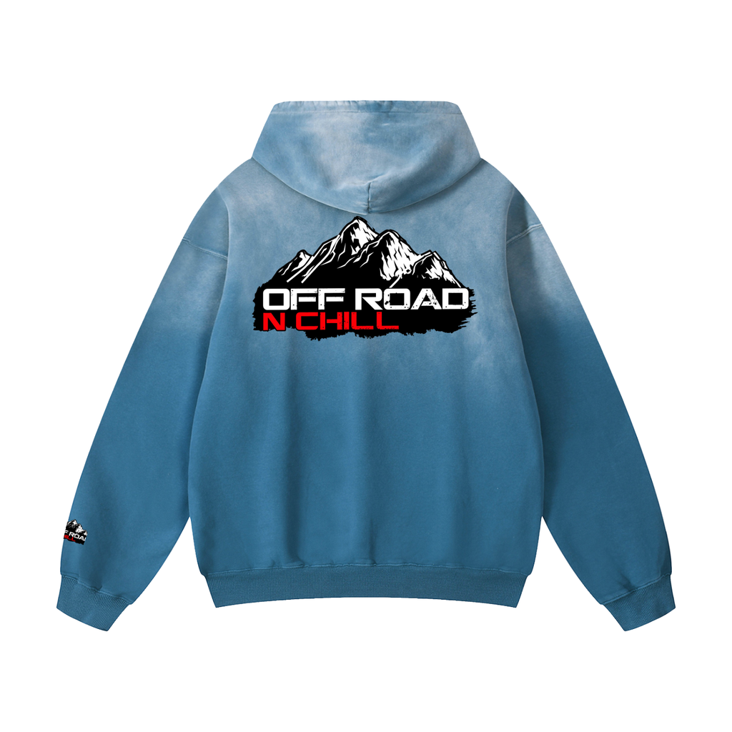 Off Road n Chill Heavyweight Sunfade Oversized Hoodie