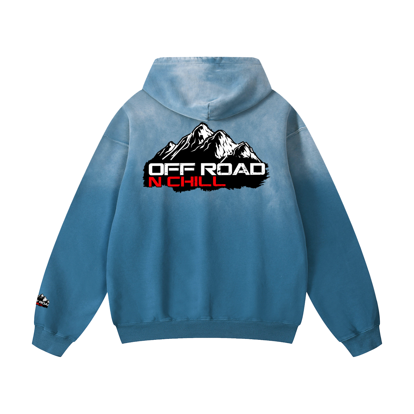 Off Road n Chill Heavyweight Sunfade Oversized Hoodie