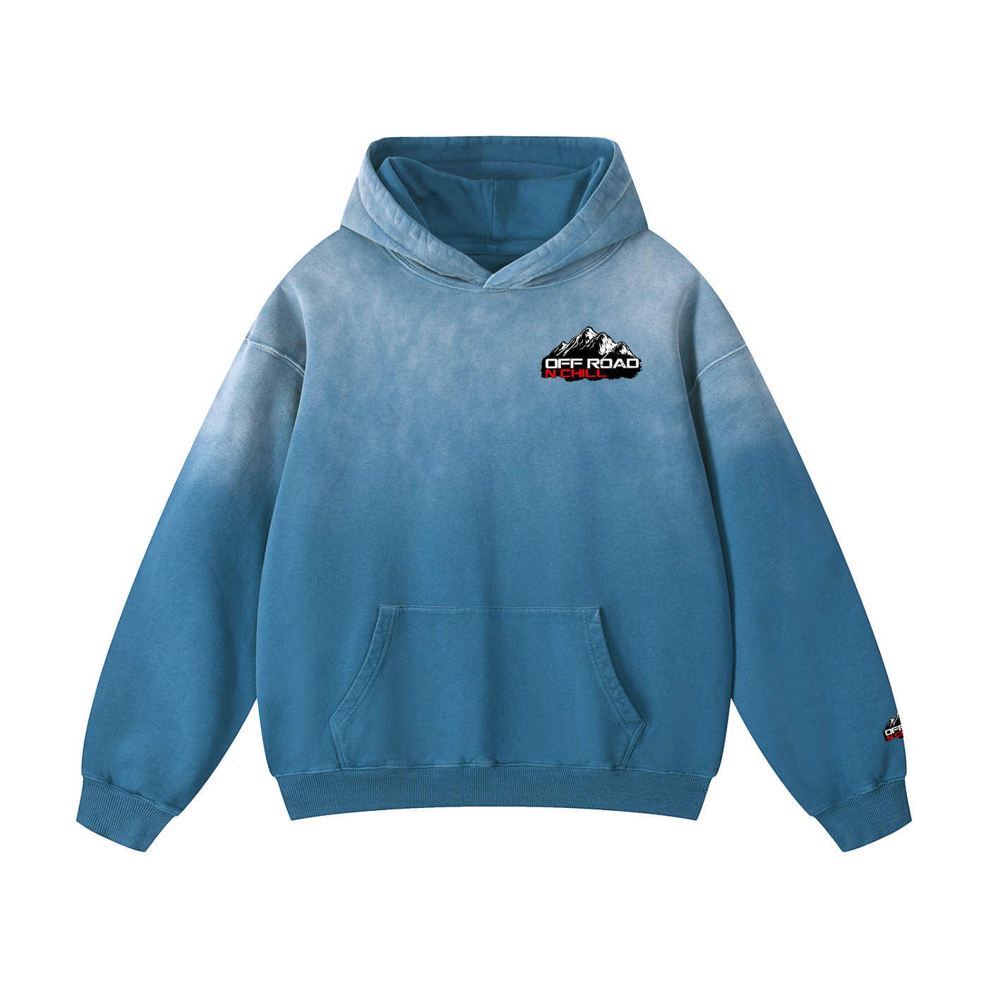 Off Road n Chill Heavyweight Sunfade Oversized Hoodie