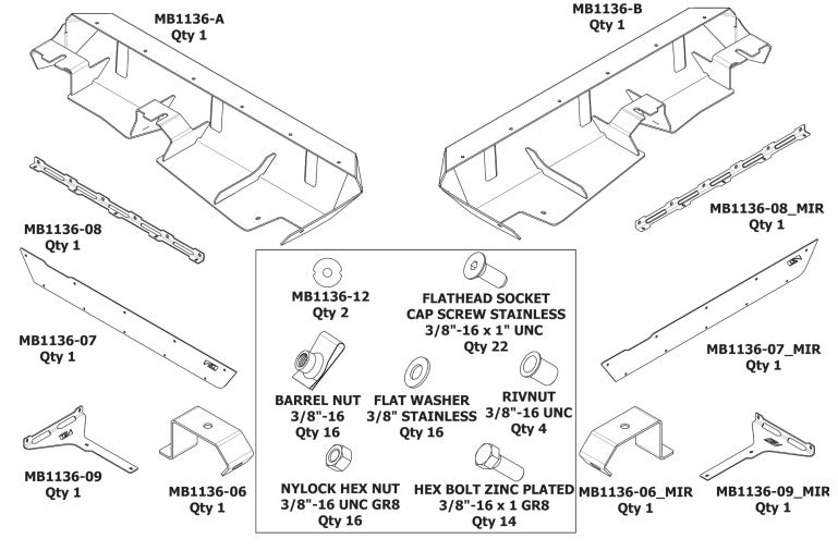Crusher Rocker Guards with Boat Side Steps for Jeep TJ